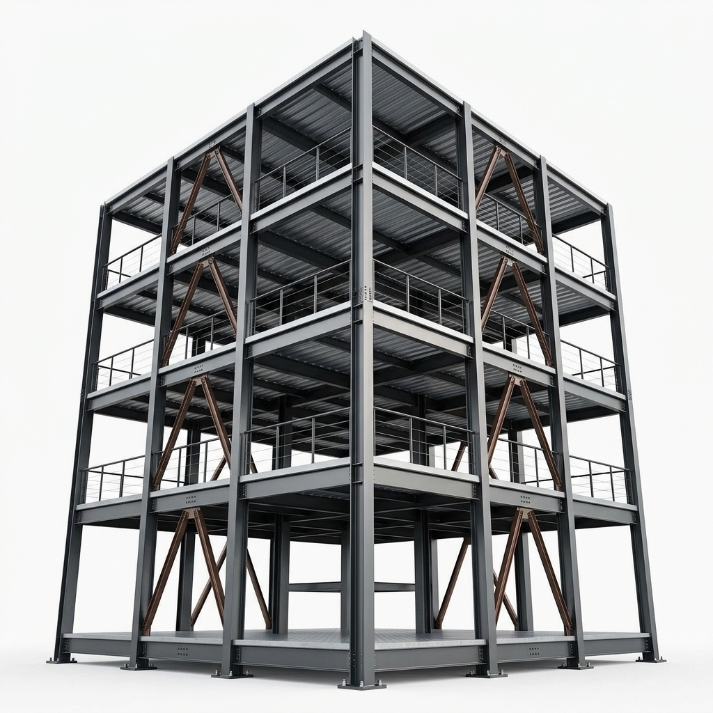 construção prédios comerciais metálicos