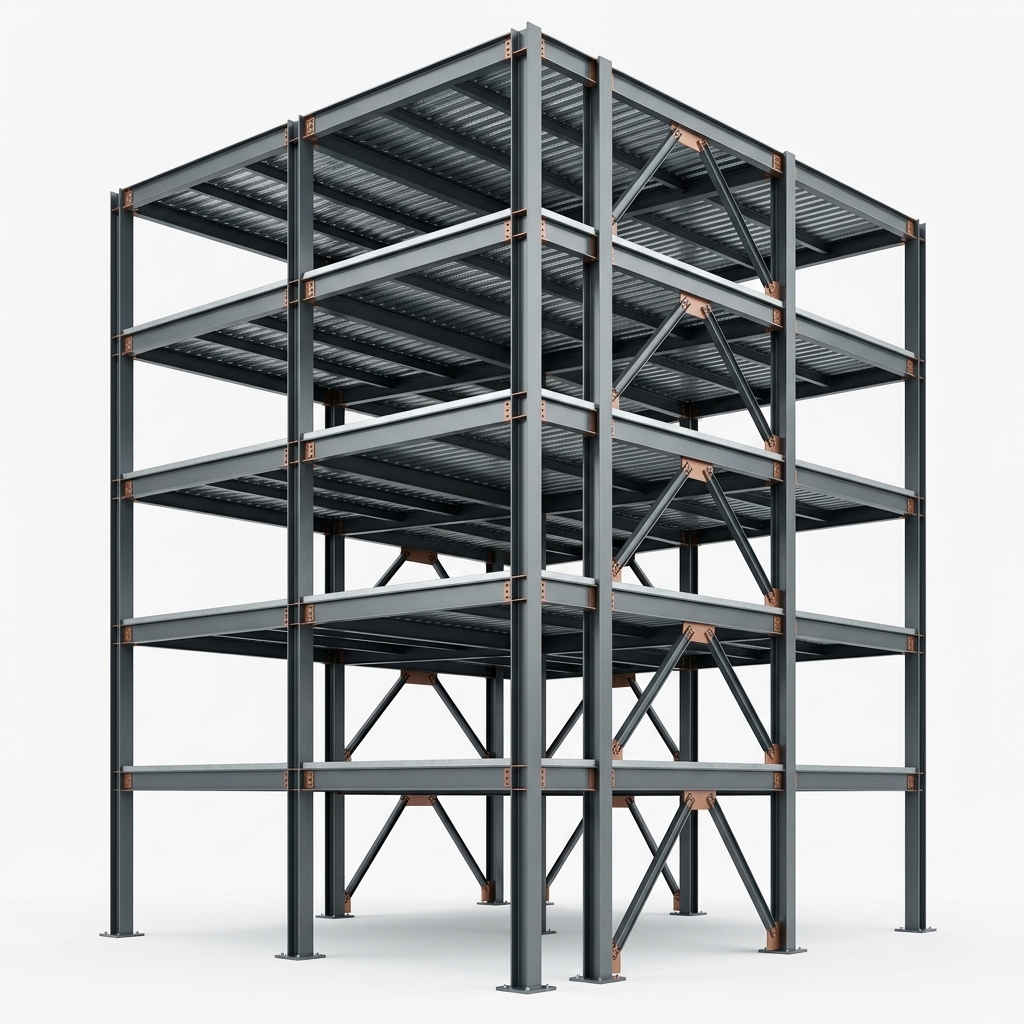 construção prédios comerciais metálicos