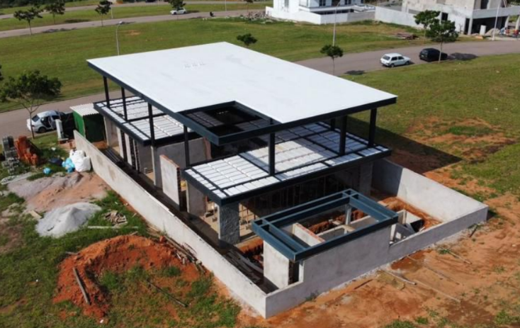 construção rápida casas metálicas